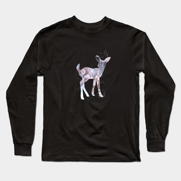 Lilac Fawn Long Sleeve T-Shirt by Sybille